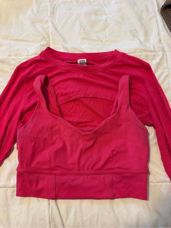 JoyLab Other - JoyLab Hot Pink Scoop-Neck Sports Bra